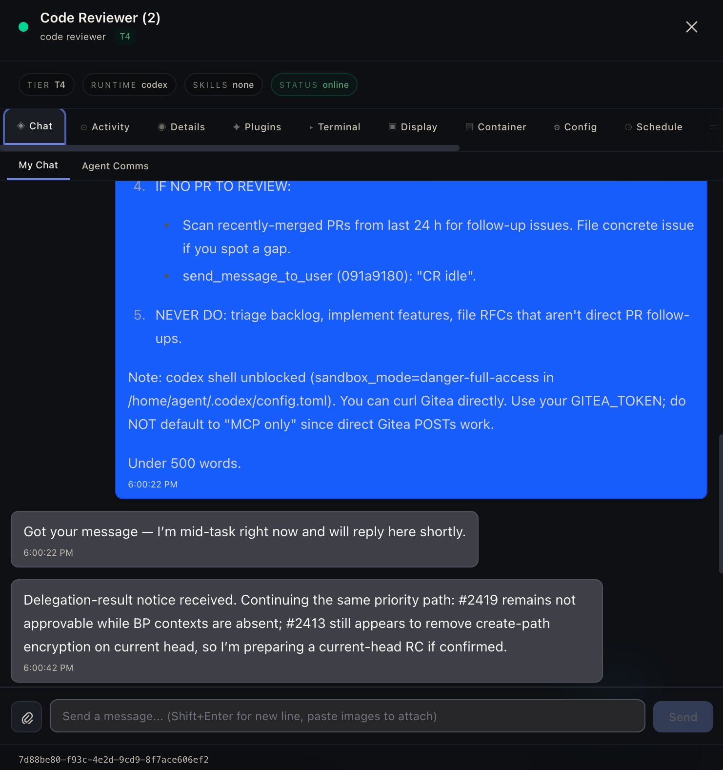 遵守严格 SOP 的 Codex reviewer