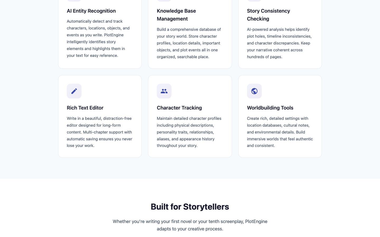 Six tools built for storytellers, from entity recognition to worldbuilding.
