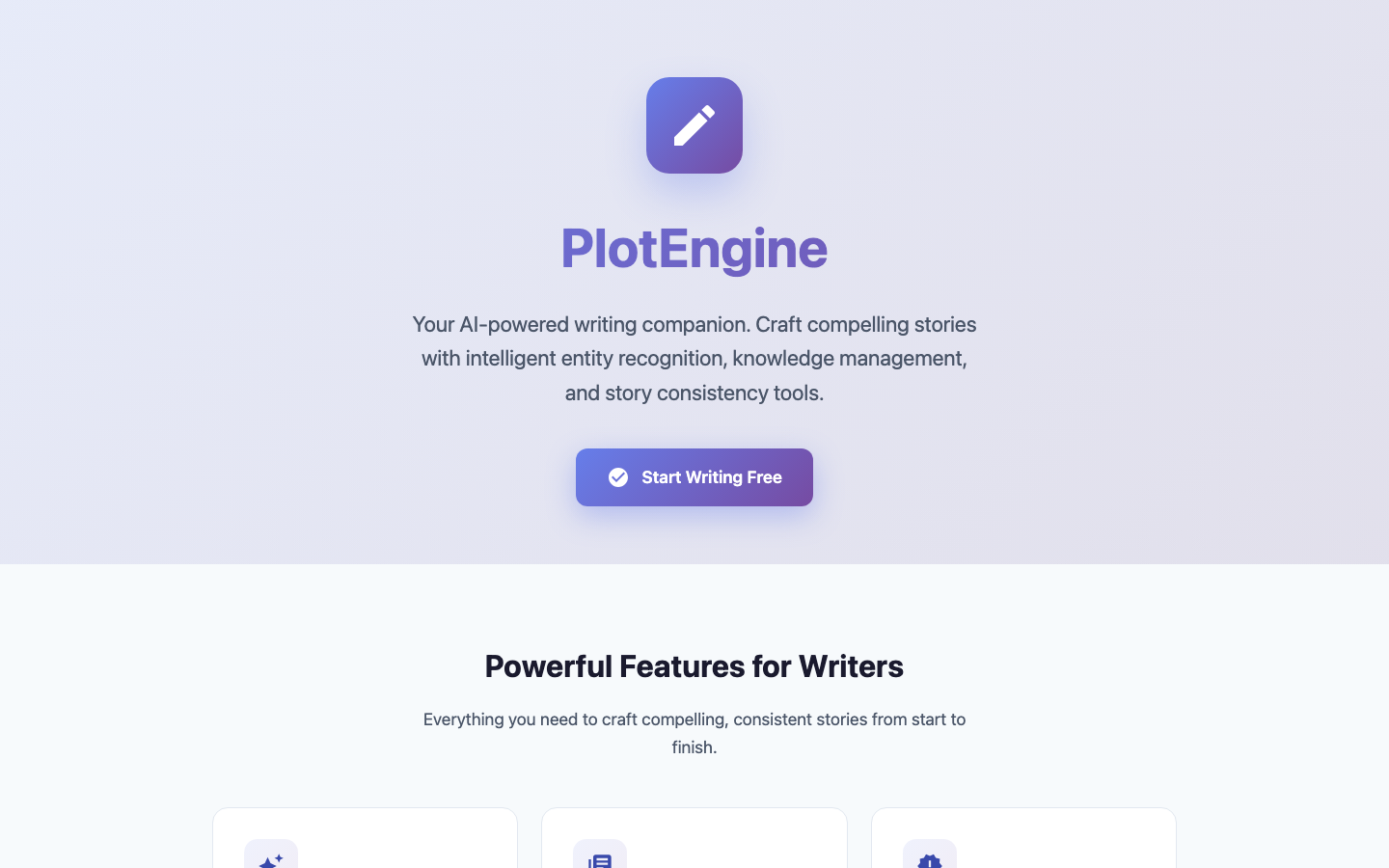 PlotEngine——你的 AI 写作伙伴。